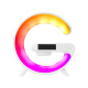 Lampa LED Aga RGB 5în1 cu încărcător wireless Albă