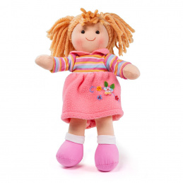 Bigjigs Toys Păpușă din material textil Jenny 28 cm 2DZ167 - II. CALITATE