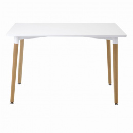 Masă dreptunghiulară modernă albă