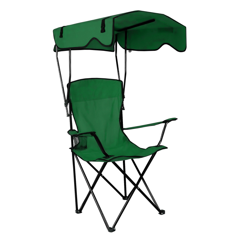 Aga Scaun de pescuit cu copertină Verde închis