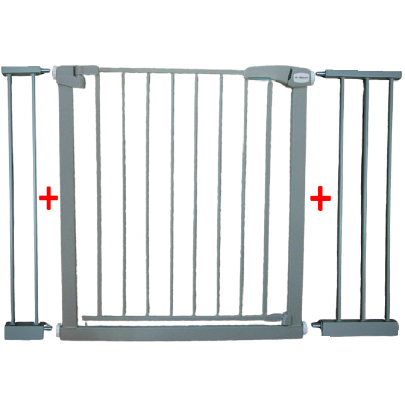 POARTĂ DE SIGURANȚĂ S3 GRI pentru scări, uși 79-115 cm protecție cu presiune