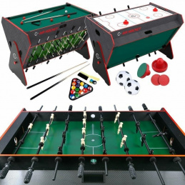 B7P MASĂ 3 ÎN 1 FOTBAL DE MASĂ BILIARD AIR HOCKEY XL