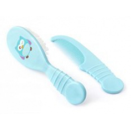 Perie și pieptene pentru copil bufniță 0m+ LULABI universal