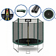 Aga SPORT TOP Trambulină 250 cm Verde închis + plasă de protecție + scară