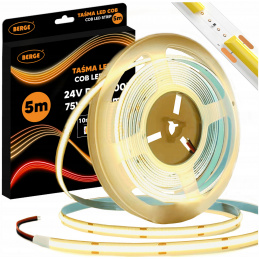LED pásek COB Neon 12V - 528D - 15W/m - IP20 - 5m - 1650lm - teplá barva
