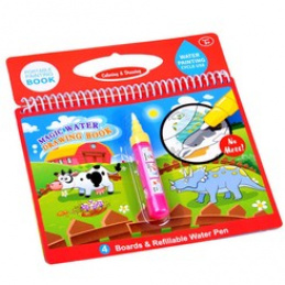 Carte de colorat cu apă și marker animale ZA2996