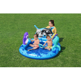 Loc de joacă gonflabil Piscină Expediție Maritimă pentru copii 2+ BESTWAY 134x131x73cm + Accesorii gonflabile