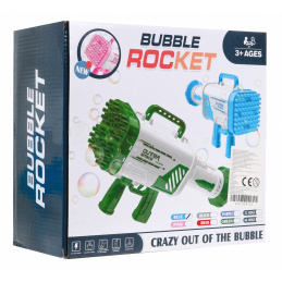 Mașină de Baloane de săpun Pistol pentru copii 3+ albastru Armă cu ventilator + Lichid pentru baloane