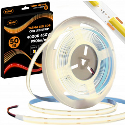 LED pásek COB Neon 12V - 480D - 9W/m - IP20 - 50m - 990lm/m - neutrální barva