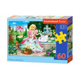 Puzzle 60 buc. Prințesă cu Lebădă universală