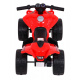 ATV Little Monster pe baterii pentru copii mici Roșu cu motor de 25W