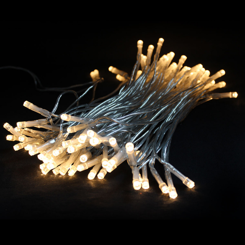 Linder Exclusiv Lanț de Crăciun 100 LED Alb Cald