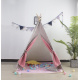 Aga4Kids Cort Teepee pentru Copii Gri-Roz