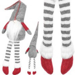 Decorațiune de Crăciun Spiriduș 50 cm gri ISO