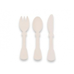 Set de tacâmuri pentru copii din bioplastic Crem BAMBOOM universal