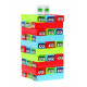 Mini joc arcade Jenga pentru copii 3+ Construirea turnurilor + 30 de blocuri colorate + zaruri