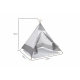Aga4Kids Cort Teepee pentru Copii ZigZag Alb