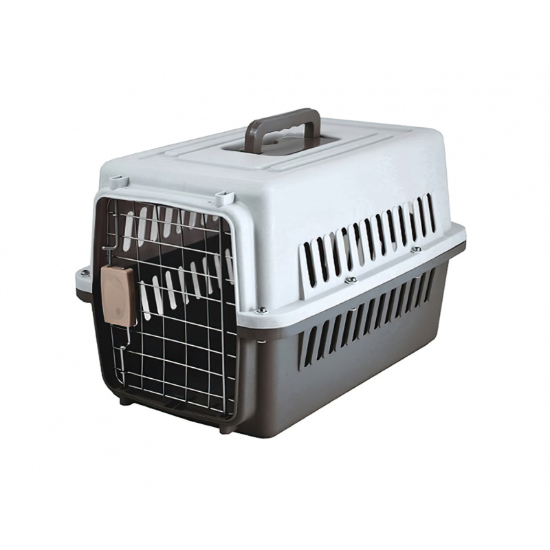 Aga Cușcă de Transport 59x36x35 cm Gri-Negru