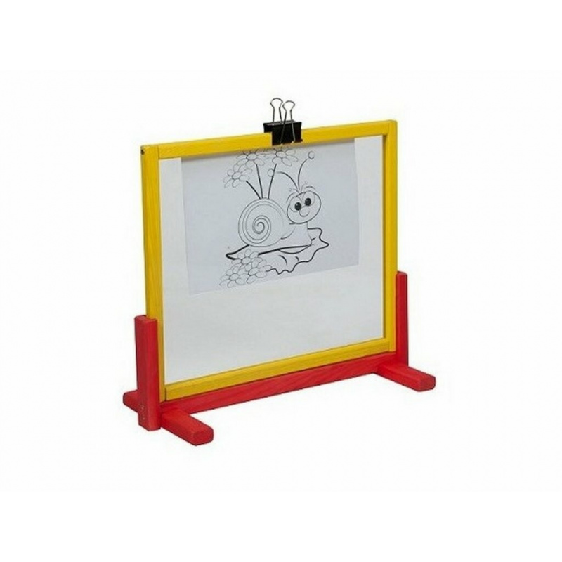 Aga4Kids Tablă pentru copii cu sticlă de siguranță + tablă dublă față TBS2