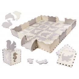 Aga Saltea din spumă Puzzle 36 piese Gri/Crem