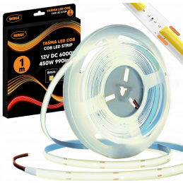LED pásek COB Neon 12V - 480D - 9W/m - IP20 - 1m - 990lm - studená barva