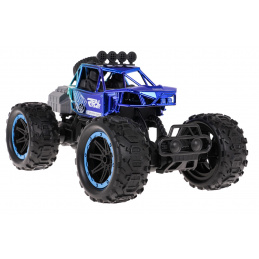 Crawler REAL ROCK cu Funcție de Fum R/C Albastru Crawler REAL ROCK cu Funcție de Fum R/C Albastru