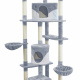 Aga Scratcher pentru pisici 200 cm Alb-Gri