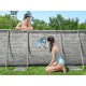 Suport pentru piscină Bestway 488x305x107 11in1 piatră 56946