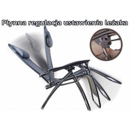 Șezlong de Grădină și Plajă cu Dungi