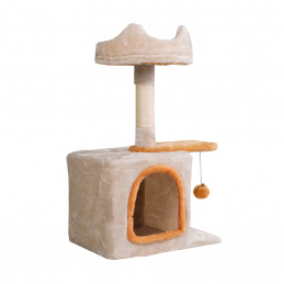 Aga Scratcher pentru pisici 42x30x70 cm Bej