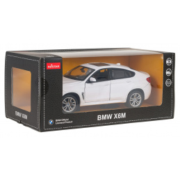 Mașinuță Metalică 1:24 BMW X6M Alb RASTAR