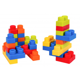 Set de Cuburi Moi + Scaun cu Spațiu de Depozitare Albastru