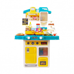 Aga4Kids Bucătărie din plastic MR6132 Galben/Albastru