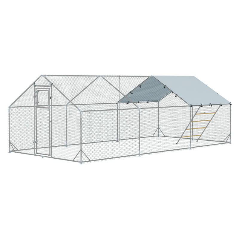 Aga Cușcă cu prelată pentru găini 3x6x1,95 m