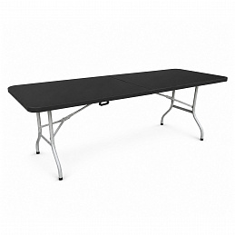 Masă pliabilă de grădină Aga 240x74x74 cm Negru 6DAZ408 - CALITATEA a II-a
