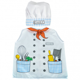 Costum de carnaval bucătar brutar 3-8 ani