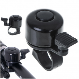 Sonerie metalică zgomotoasă pentru bicicletă, neagră