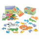 Puzzle Aga în cutie de metal SAFARI 25 piese