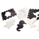 Aga Puzzle din spumă contrastantă 30 x 30 cm, 25 buc Negru-crem