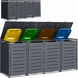 Acoperire pentru 4 coșuri de gunoi