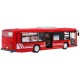 Autobuz urban pentru copii 6+ Telecomandat roșu 1:20 Părți mobile + sunete Lumini