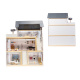 Aga MDF Căsuță pentru păpuși cu mobilier 78cm LED Negru