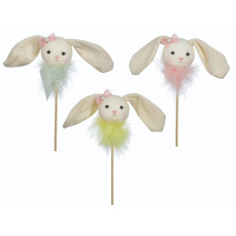 Iepuraș pe băț ornament de Paște