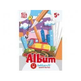 Album de colorat cu nisip Vehicule de construcție 5+ SABBIARELLI universal