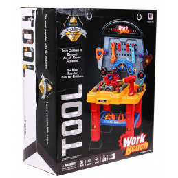 Atelier cu motor pentru copii 3+ Sunete Lumină + Unelte + Accesorii + Masă de lucru