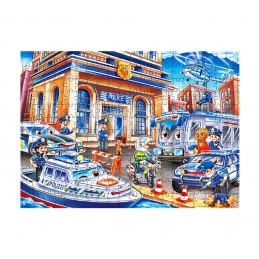 Puzzle pentru copii Aga4Kids Poliție 240 de piese