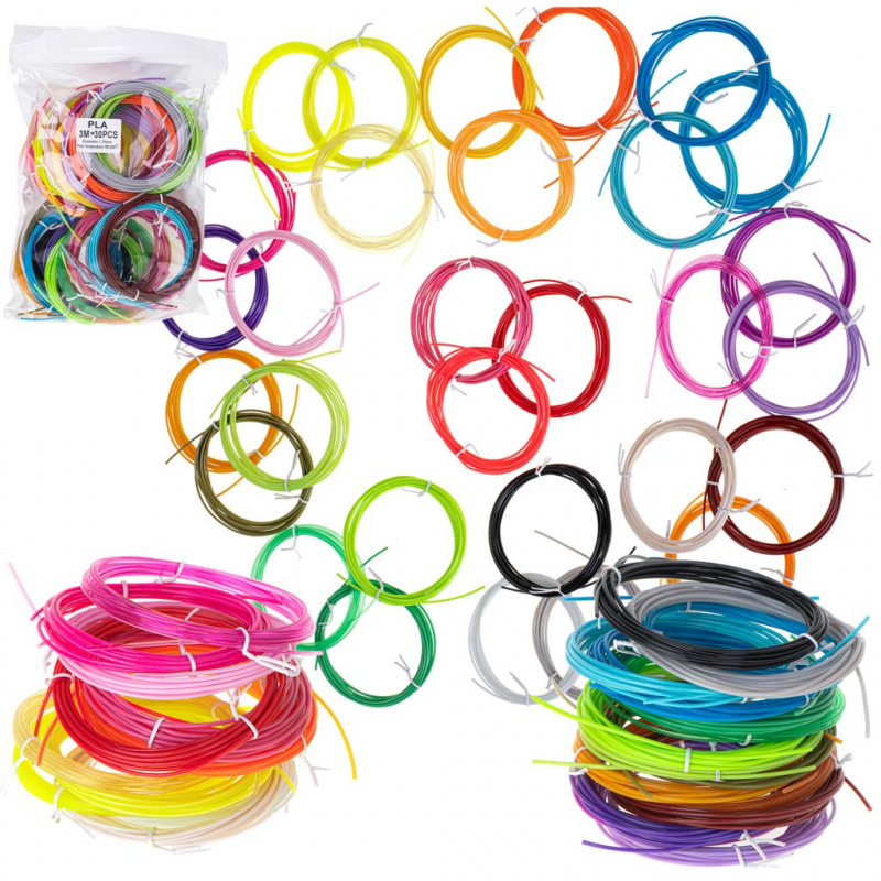 Rezerve pentru stilouri 3D cu filament 30 buc x 3m