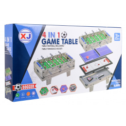 Masă de Joc 4în1 Versiune de Masă Gri