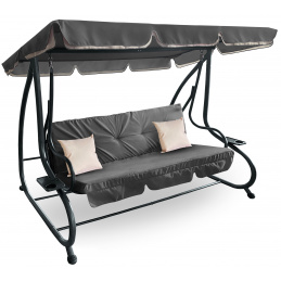 Aga Leagăn de grădină 2în1 GRANDLUX XXL Gri închis
