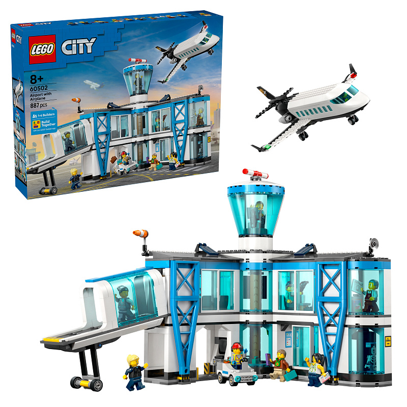 LEGO® City 60502 Aeroport cu avion